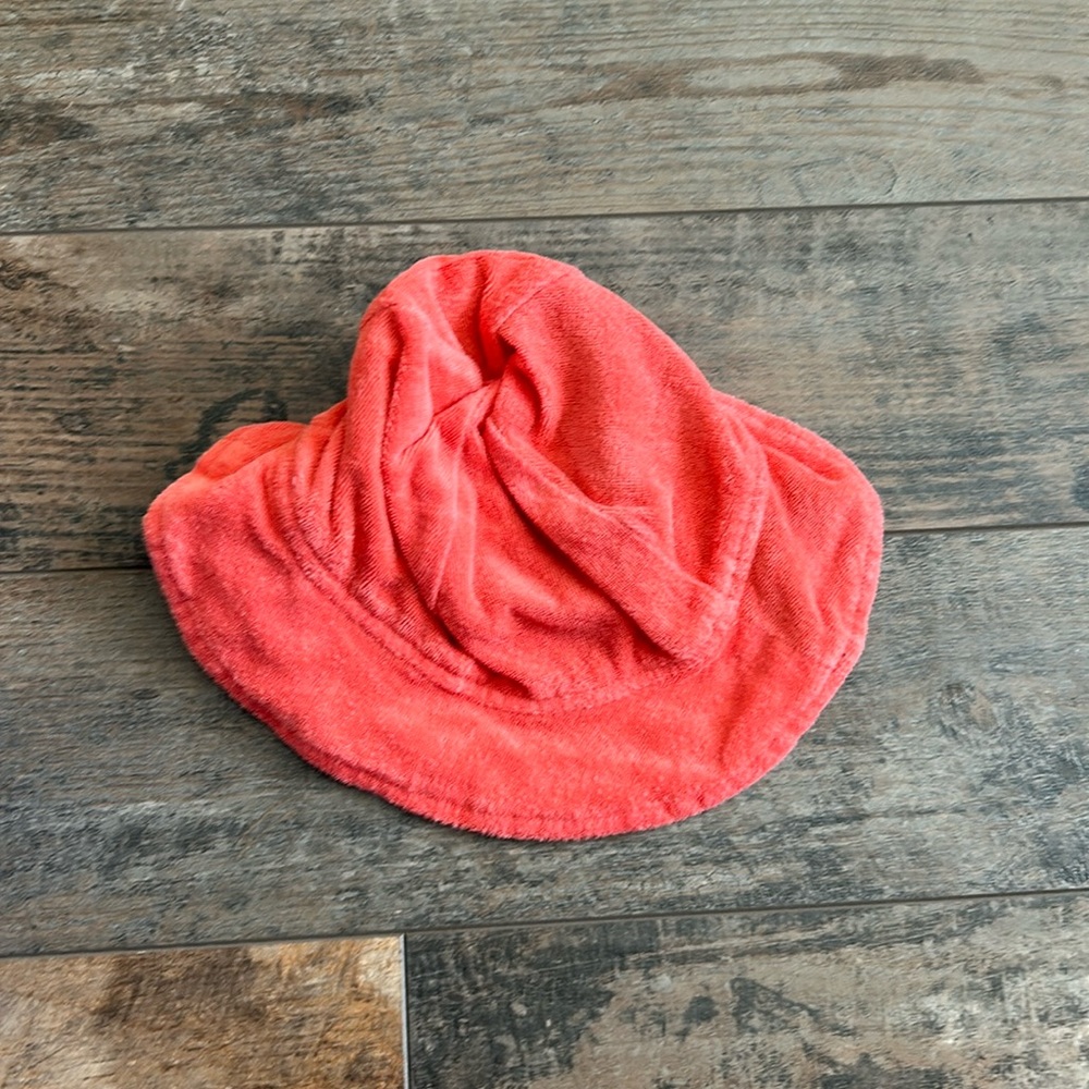 Toddler Swim Red Terrycloth Bucket Hat